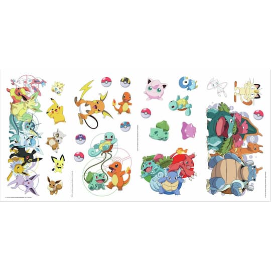 RoomMates Pokemon Favorite Character Peel & Stick Wall Decals